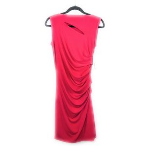 DKNYC Womens Dress Ruched Cutout Chest Stretch XS